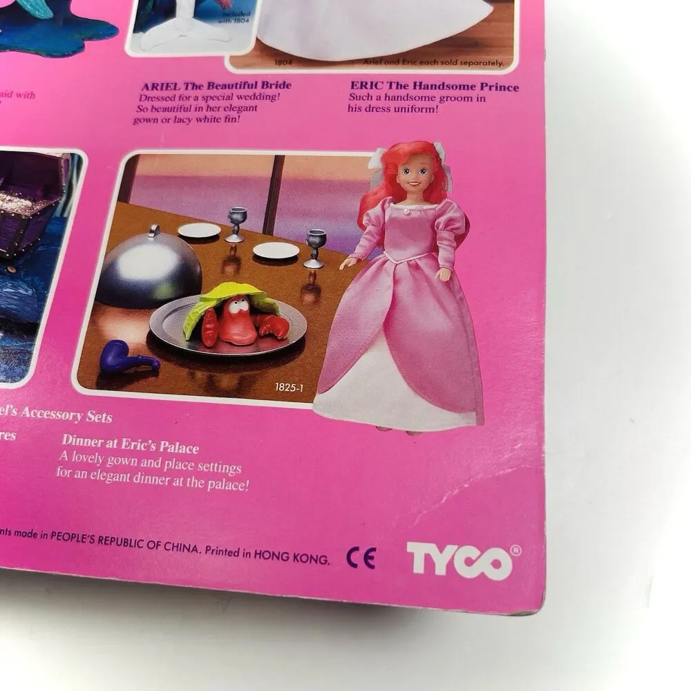 VTG Disney Little Mermaid ARIEL’S UNDER THE SEA TREASURES Accessory Set Tyco NOS